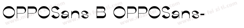 OPPOSans B OPPOSans字体转换